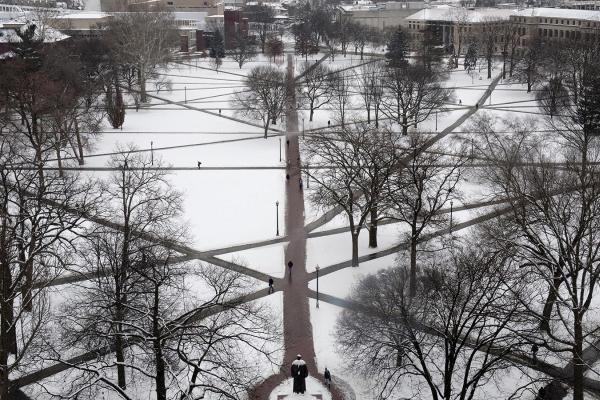 Ohio State Oval in Winter